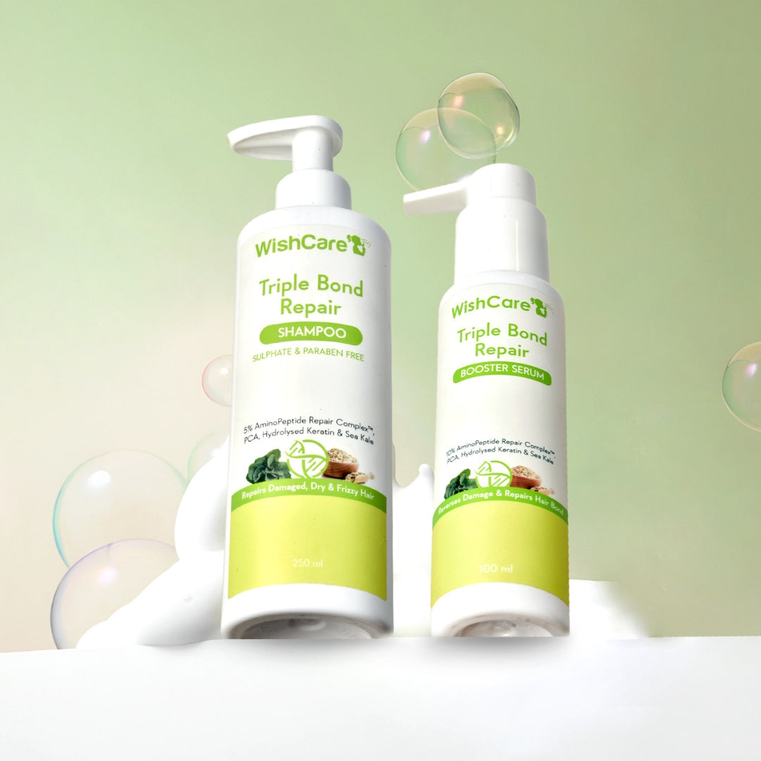 Triple bond repair shampoo and booster serum